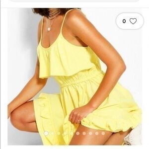 BCBGENERATION size small yellow dress sleeveless